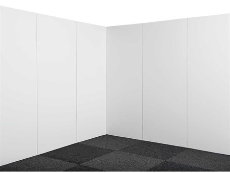 Trävägg, 0,5x2,5m, vit